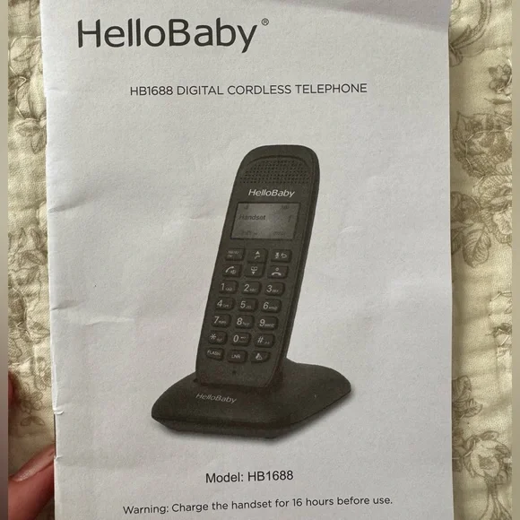 Hello Baby Black Cordless Telephone 🦋 - Picture 2 of 7
